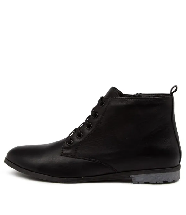 Women DIANA FERRARI Bestina Black Leather