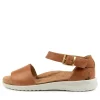 Women ZIERA Beverly Xw Tan-White Leather Sandals