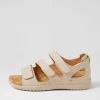 Women ZIERA Bexleys Xw Almond Leather Sandals