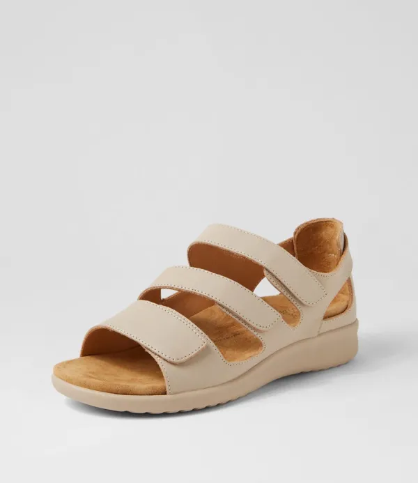 Women ZIERA Bexleys Xw Almond Leather Sandals