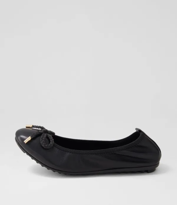 Women DJANGO & JULIETTE Beyond Black Leather Ballet Flats