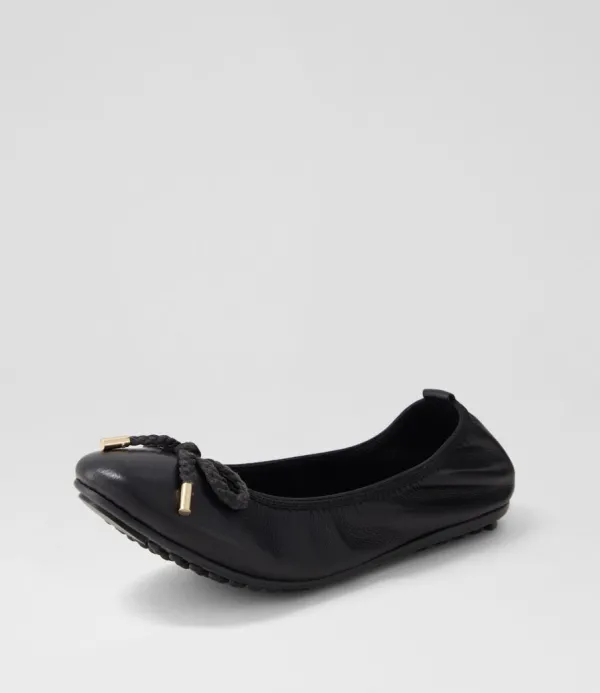 Women DJANGO & JULIETTE Beyond Black Leather Ballet Flats