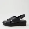 Women ARA Bilbao 02 Black Leather Sandals