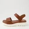 Women ARA Bilbao 04 Cognac Tan Leather Sandals