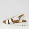 Women ARA Bilbao 12 Silber Leather Sandals