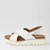 Women ARA Bilbao 02 White Leather Sandals