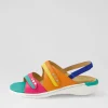 Women ZIERA Bizzy W Bright Multi Leather Sandals