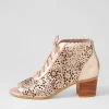 Women DJANGO & JULIETTE Bonzza Lrg Pale Rose Gold Leather Sandals