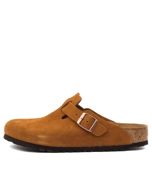 Women BIRKENSTOCK Boston Sfb Mink Suede