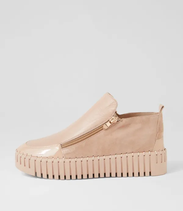 Women DJANGO & JULIETTE Branca Cafe Multi Ankle Boots