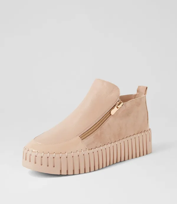 Women DJANGO & JULIETTE Branca Cafe Multi Ankle Boots