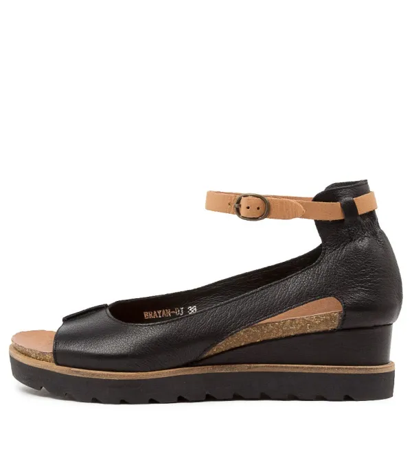 Women DJANGO & JULIETTE Brayan Black-Dk Tan Lea
