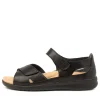Women ZIERA Bronn Xw Blk-Blk Leather