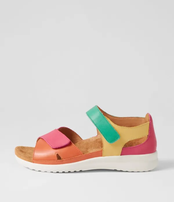 Women ZIERA Bronn Xw Bright Multi Leather Sandals