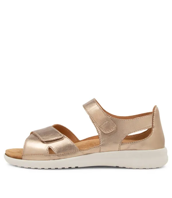 Women ZIERA Bronn Xw Champagne Leather Sandals Ws
