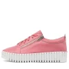 Women DJANGO & JULIETTE Bump Pretty Pink Leather Sneakers Ws