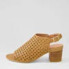 Women DJANGO & JULIETTE Burne Dark Tan Leather Sandals