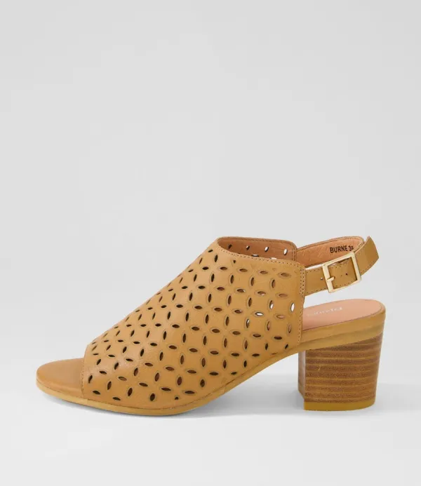 Women DJANGO & JULIETTE Burne Dark Tan Leather Sandals