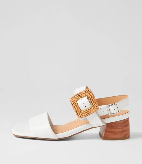 Women ZIERA Cabalas W White Leather Sandals