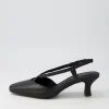 Women DJANGO & JULIETTE Cadman Black Leather Heels