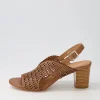 Women DJANGO & JULIETTE Cailely Tan Leather Sandals