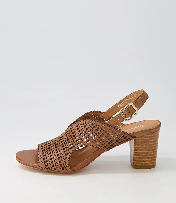 Women DJANGO & JULIETTE Cailely Tan Leather Sandals