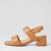 Women ZIERA Caitlan W Tan Leather Sandals