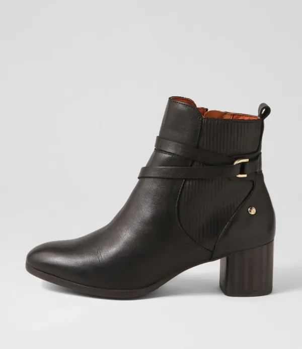 Women PIKOLINOS Calafat 41 Black Leather Chelsea Boots