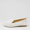 Women ZIERA Calbert Xf White Leather Loafers