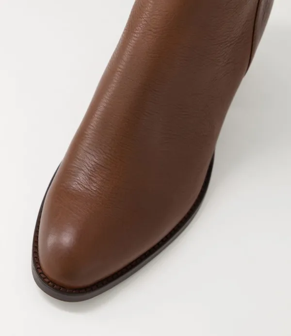 Women MOLLINI Calley Dark Brown Leather Chelsea Boots