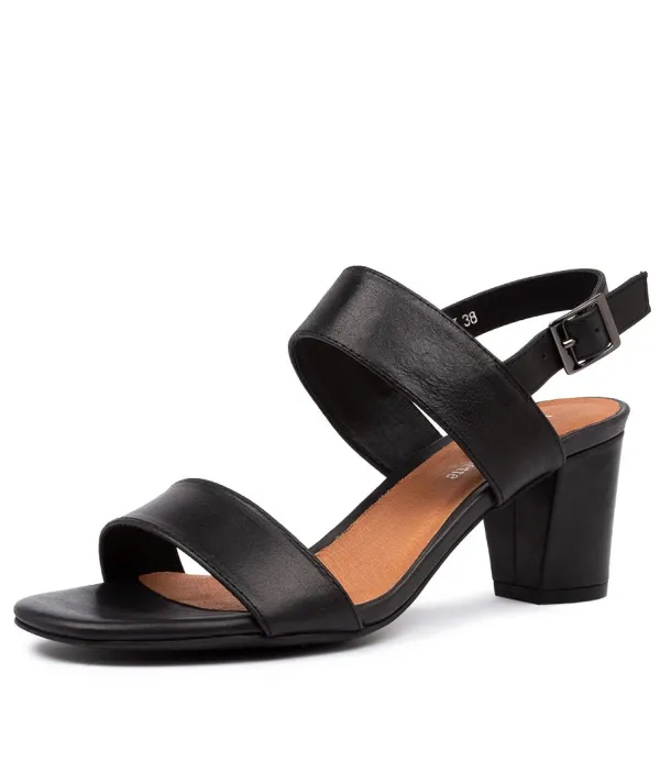 Women DJANGO & JULIETTE Calons Black Leather