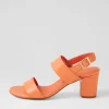 Women DJANGO & JULIETTE Calons Cantaloupe Leather Sandals