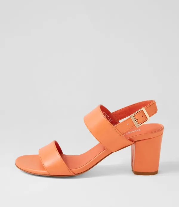 Women DJANGO & JULIETTE Calons Cantaloupe Leather Sandals