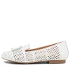 Women ZIERA Cambe Xf White Leather Loafers