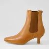 Women DJANGO & JULIETTE Capeyas Tan Leather Ankle Boots