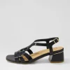 Women ZIERA Caracas W Black Patent Leather Sandals