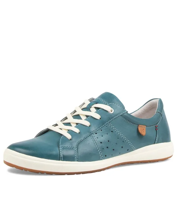 Women JOSEF SEIBEL Caren 01 Azur Leather Sneakers
