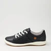 Women JOSEF SEIBEL Caren 01 Black Leather Sneakers
