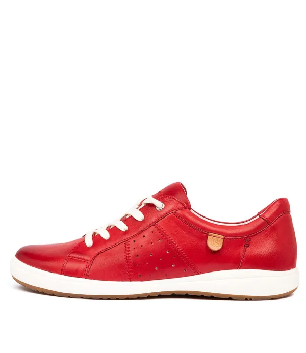 Women JOSEF SEIBEL Caren 01 Red Leather