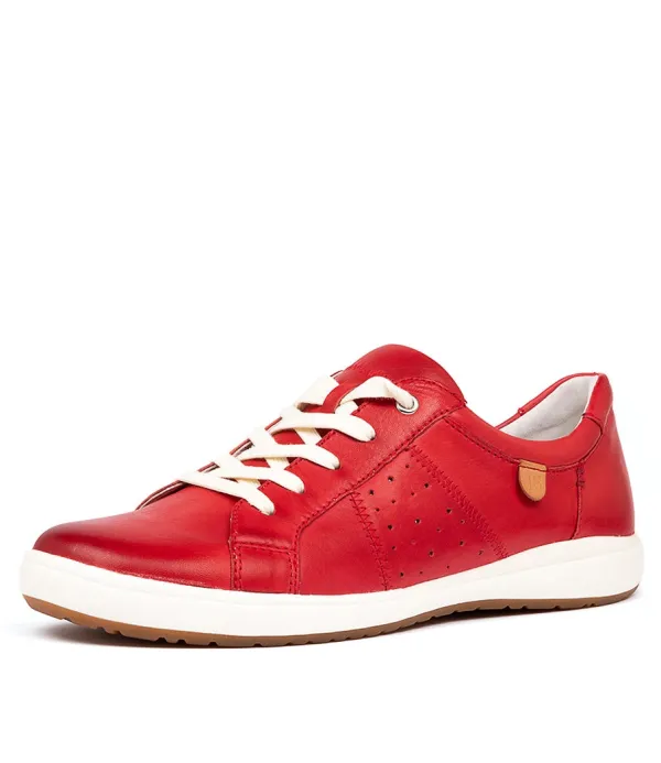 Women JOSEF SEIBEL Caren 01 Red Leather