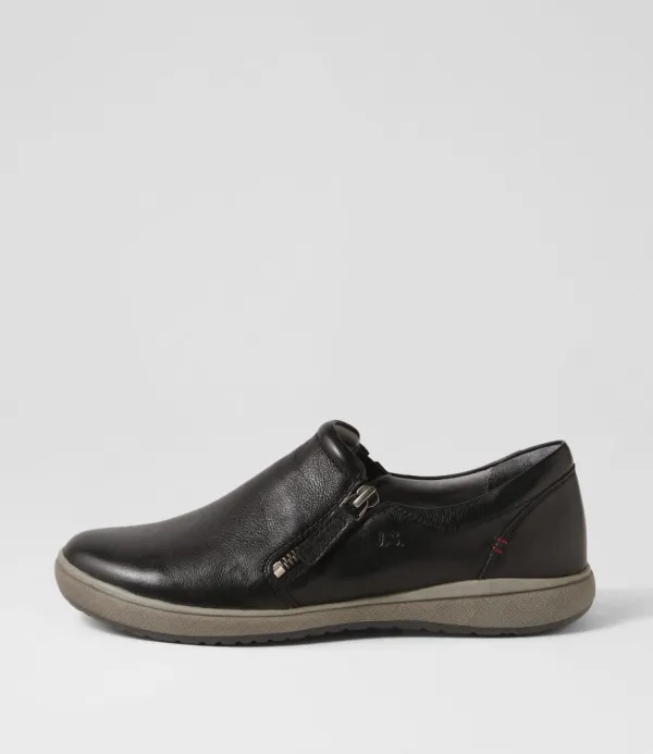 Women JOSEF SEIBEL Caren 31 Schwartz Leather Sneakers