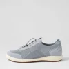Women JOSEF SEIBEL Caren 48 Skyblue Leather Sneakers