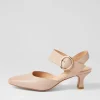 Women DJANGO & JULIETTE Caris Cafe Leather Heels