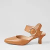Women DJANGO & JULIETTE Caris Tan Leather Heels