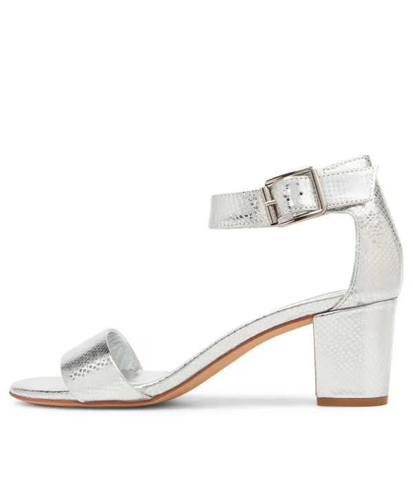 Women DJANGO & JULIETTE Cassier Silver Lizard Sandals
