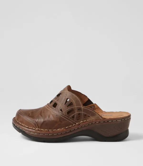 Women JOSEF SEIBEL Catalonia 41 Brandy Leather Sandals
