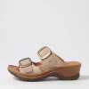 Women JOSEF SEIBEL Catalonia 76 Creme Leather Slides