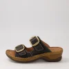 Women JOSEF SEIBEL Catalonia 76 Schwartz Leather Slides
