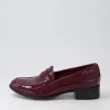Women DJANGO & JULIETTE Cathi Claret Patent Croc Heels