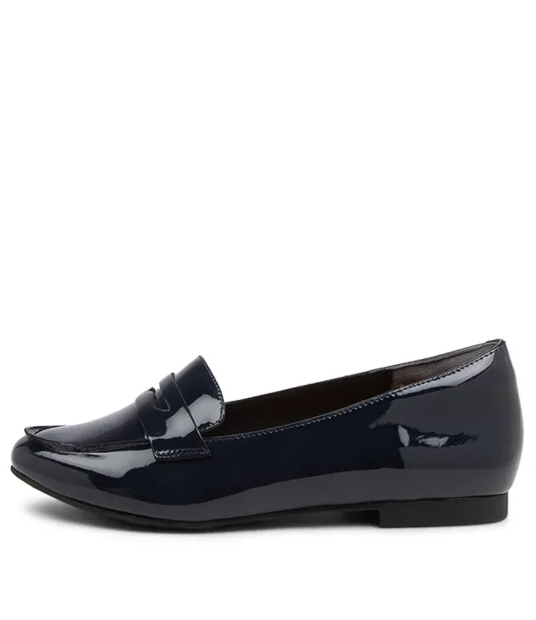 Women ZIERA Cedar Xf Navy Patent Leather Loafers